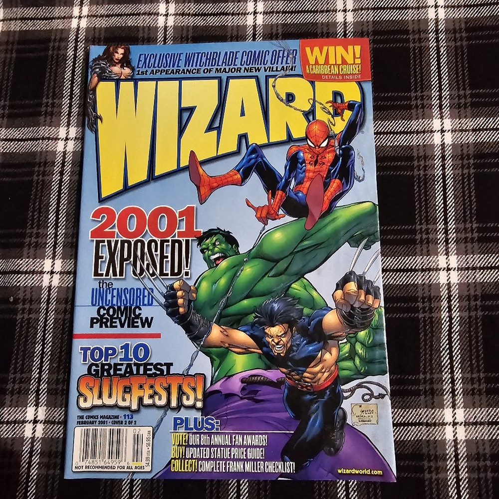 Wizard The Comics Magazine #113 February 2001 | Top 10 Greatest Slugfests!